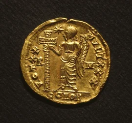 Solidus de Galla Placidia, 425-50 (or)